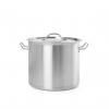 Oala cu capac 37 litri, 36x(H)36 mm, inox, Budget Line, potrivita si pt uz profesional