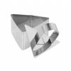 Set 4 forme triunghi, cutter inox pentru aluat cu impingator