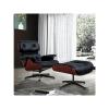 Fotoliu clasic lounge EAMES cu taburet