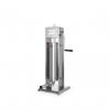 Aparat umplut carnati profesional, capacitate 5 kg, Profi Line, inox, 4 palnii incluse