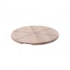Platou/Planseta rotunda pentru pizza, diametru 50 cm, lemn de fag, compartimentata in 6 parti