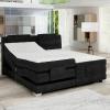 Pat boxspring WAVE 180, stofa crem - Whisper 3, 188x215x112 cm, cu telecomanda, saltea si topper Distribuie