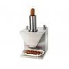 Taietor electric pentru carnati, inox, cu lama dubla si grosime taiere reglabila, 135W, 230x185x(H)325 mm