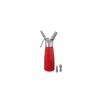 Aparat / sifon frisca, 0,5 litri, rosu, corp aluminiu, Revolution , include 3 duze si perie curatare, ø 80 x 260 mm
