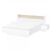 Set dormitor, alb/stejar artisan, 160x200, FLORENSE