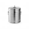 Container pentru gheata cu pereti dubli si capac, 20x(H)23 cm, 5 lt, inox