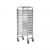 Carucior debarasare tavi, capacitate 15 tavi x GN 1/1(530x325mm), inox, 615x450x(H)1695 mm