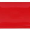 Platou ceramic rosu Ming II, 34x22x 2.5 cm