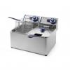 Friteuza electrica profesionala 2x4 lt, 2x3000W, inox, termostat 0-190 gr C, Blue LIne, 47x42x(H)33 cm