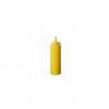 Sticla dispenser mustar/sosuri, 0,20 lt, polietilena, galben, dopul igienic ajuta la protejarea sosului, 50x(H)185 mm