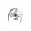 Chafing dish rotund cu capac rolltop, inox, 5,6 lt, 510x540x(H)480 mm, sistem deschidere fara zgomot